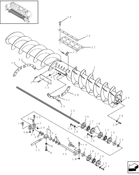 136538 - Полый шестигранный вал
